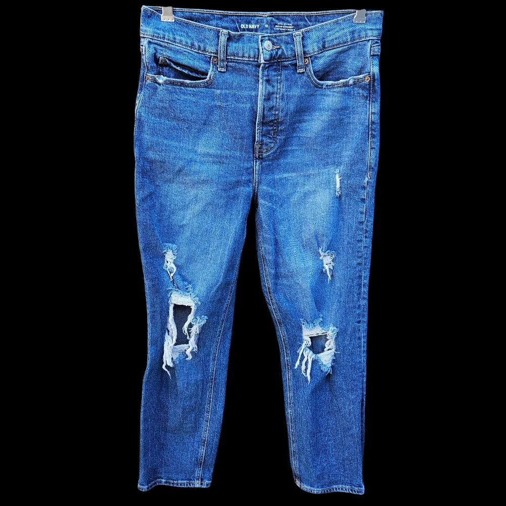 Old Navy Extra High Rise Jeans Women Size 10 - Picture 3 of 16
